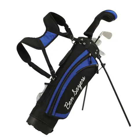 Ben Sayers Kids Golf Club & Stand Bag Set with 4 x Clubs M1i 9-11 Years Black/Blue