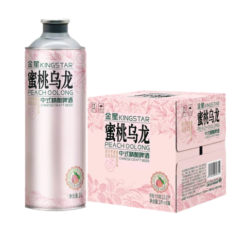 Kingstar Peach Oolong Chinese Craft Beer Full Case 6x1L