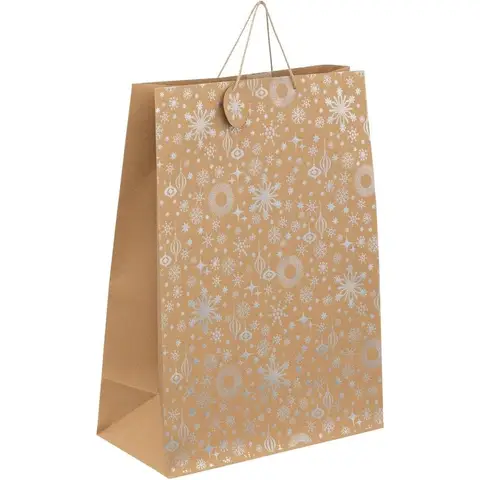 Jumbo Kraft-Geschenktasche mit holografischem Design