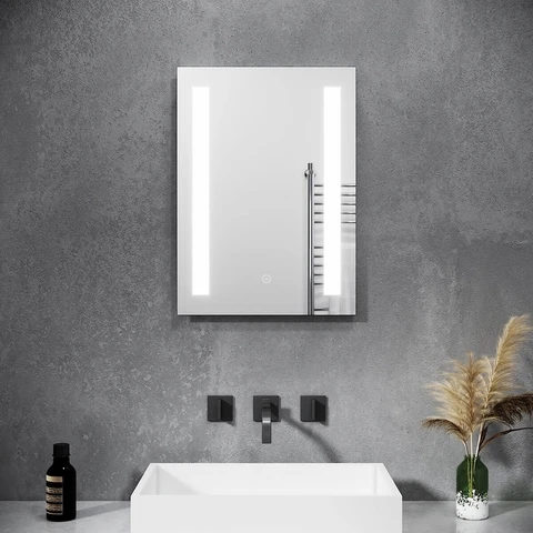 SONNI Bathroom LED Mirror with Lighting Touch Switch 45x60cm / 50x70cm