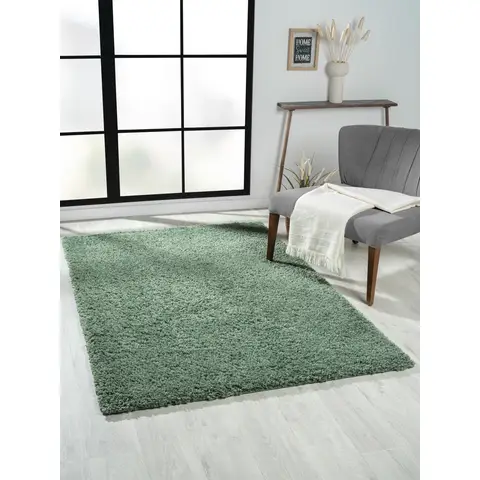 My Flair Teppich "My Shaggy" rechteckig hellgrün 180 x 120 cm