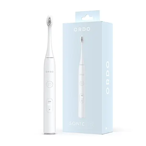 Ordo Sonic Lite Adult Electric Toothbrush, 35,000 Pulses per Min, 1 Toothbrush Head, 5+ Weeks Battery, Smart Timer, Waterproof, USB-C, Snow
