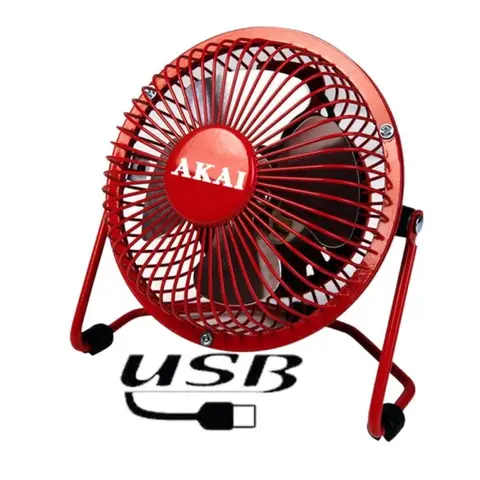 AKAI VE10-N-Grey Tischventilator Grau/Rot/Grün (Zufällige Farbe)