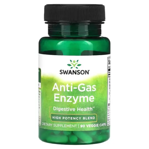 Swanson Anti Gas Digestive Enzymes Capsules - 90 Vegan Capsules