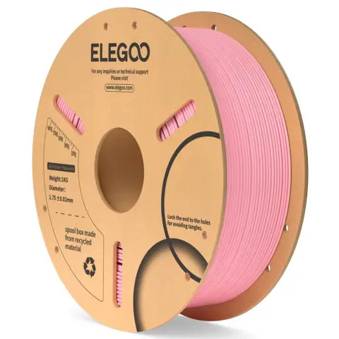 Elegoo PLA Filament 1kg Paper Spool-Pink(10 spools/ctn)