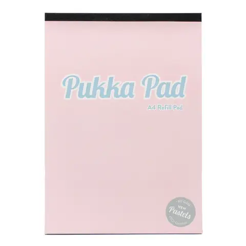 Pukka Pad A4 Pastel 160 Page Refill Pad, Pack of 3