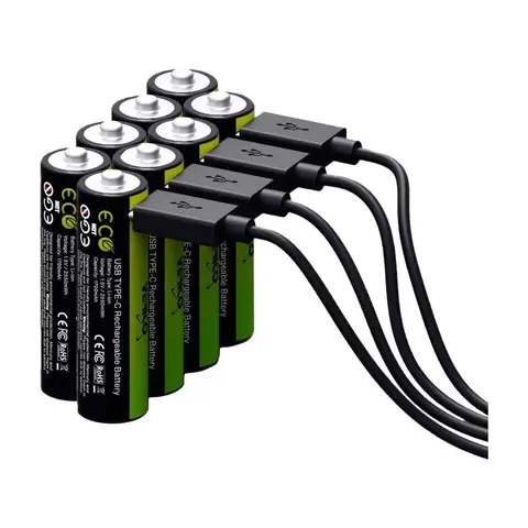 Verico LoopEnergy USB-C® Li-Ion-Akku, 1700 mAh, 1,5 V, 8er-Pack