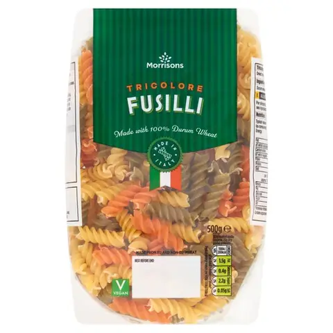 Morrisons Tricolore Fusilli 500g