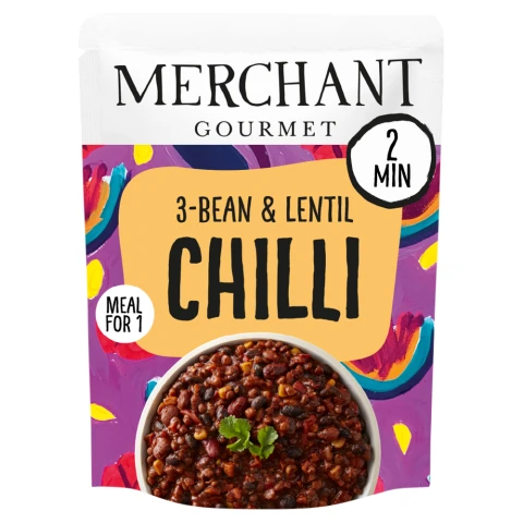 Merchant Gourmet 3-Bean & Lentil Chilli 280g