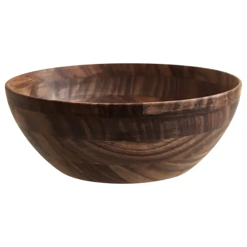 Rosi Large Round Sheesham Wood Salad Bowl