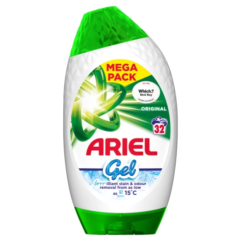 Ariel Washing Liquid Gel, 32 Washes, Original