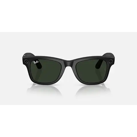Ray Ban RW4006 Meta Wayfarer slimme bril - Glanzend zwart/Groen