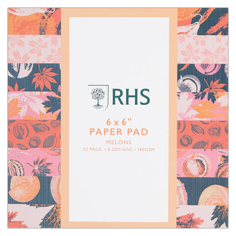 RHS Melons Paper Pad 180gsm 6" x 6"