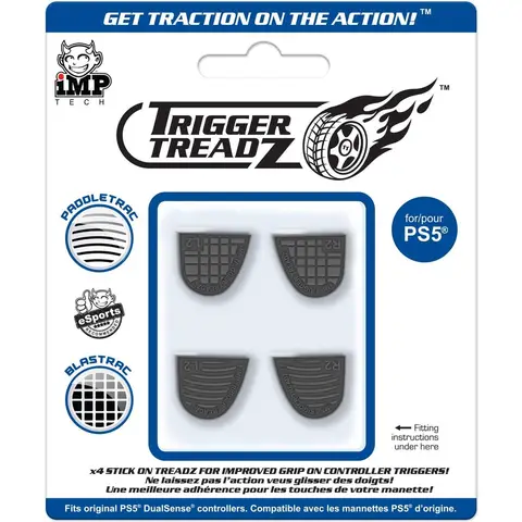 IMP Gaming - Trigger Treadz - Triggergrepen (4 stuks) - Zwart (PS5)