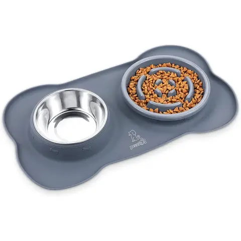 pecute Slow Feeder Bowl (Size M) - Blue