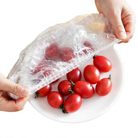 BJ Lot de 200 pièces de couvercles universels pour contenants de conservation - Couvercles étirables, réutilisables pour aliments