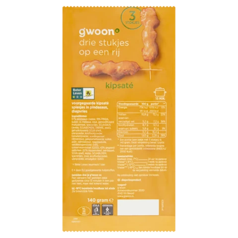 Gwoon kipsate-stokjes 3 stuks