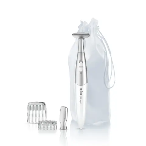 Braun Silk-épil FG1100 Bikini Styler, 3-in-1, Bikini Shaping Head & 2 Trimming Combs, White