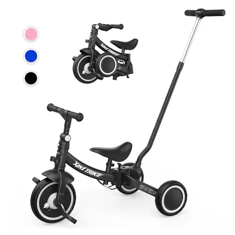 Besrey Balance Bike Tricycle with push bar