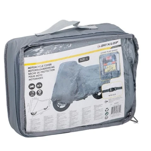 Dunlop Motorhoes - PVC, Grijs, 228 x 99 x 124 cm