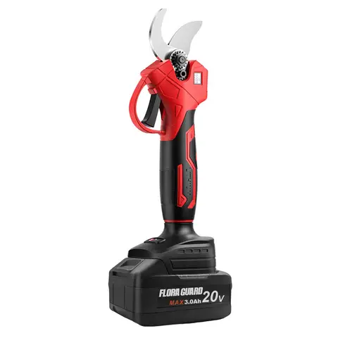 Flora Guard 25mm Cordless Electric Pruning Shears – 2×3000mAh Battery & 1A Charger, 25mm Cutting Diameter Power Garden Pruner for Branches and Trees