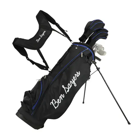 Ben Sayers Golf Club & Stand Bag Set with 12 x Clubs M8 Graphite Shafts Black/Blue