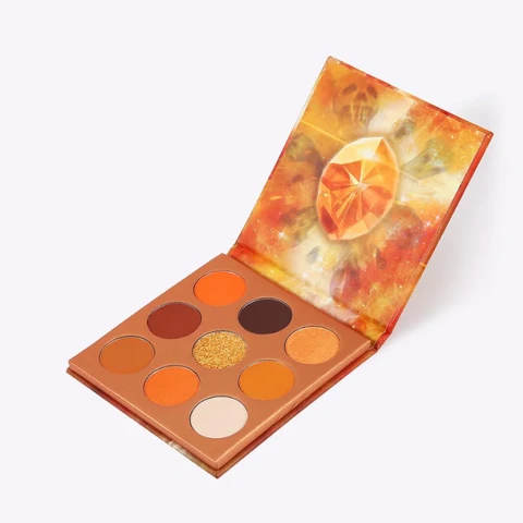 docolor 9-Color Gem Eyeshadow Palette - Orange