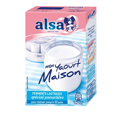 ALSA Ferments lactiques pour yaourt maison - 8 g