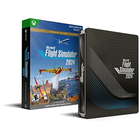 Microsoft Simulateur de vol 2024 - Édition Premium Deluxe SteelBook (PC) (Xbox Series X|S)
