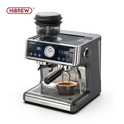 HiBREW H7A Dual Boiler System Barista Pro 20Bar Bean to Espresso Cafetera Coffee Machine with Full Kit for Home Cafe Hotel Restaurant