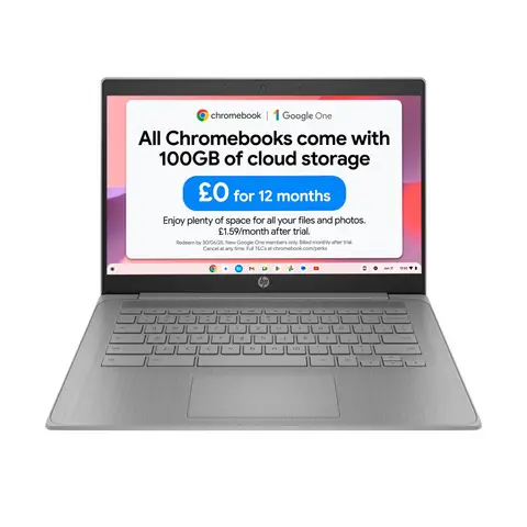 HP 14a-ne1000na Chromebook Celeron N4500 4GB LPDDR4X 2933 on-board 64GB eMMC