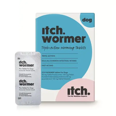 Itch Wormer for Dogs 2 Tablets