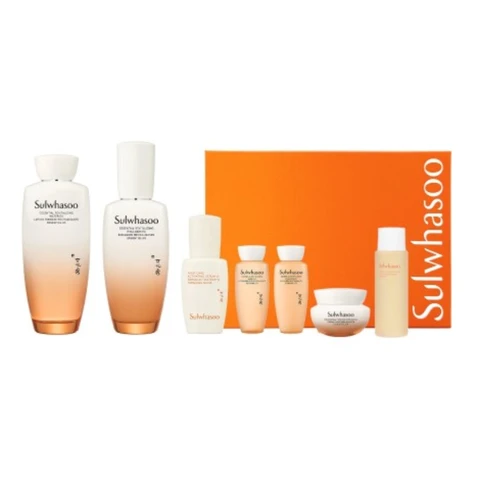 Sulwhasoo Essential Revitalisierungs-Set (2 Artikel)  
Water EX 125ml/15ml, Emulsion EX 125ml/15ml, Straffende Creme EX 15ml, Serum IV 8ml, Reinigungsschaum 25ml