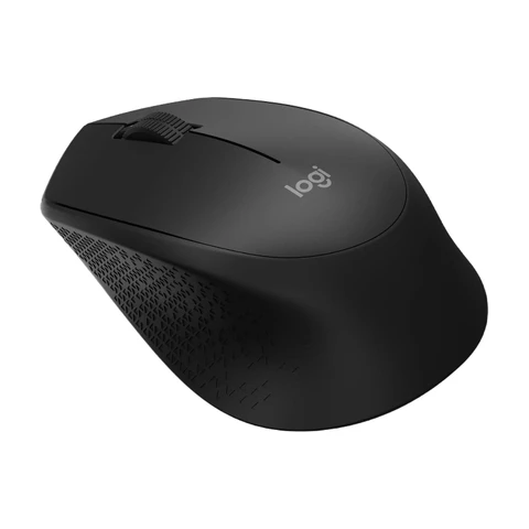 Logitech M280 kabellose tragbare USB-Maus für Büro und Geschäft, Schwarz