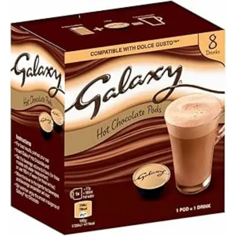Galaxy Hot Chocolate Dolce Gusto Compatible 8 Pods 136g