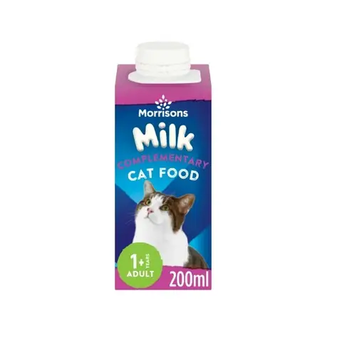 Morrisons Milk Complementary Cat Food 1+ Years Adult 200ml