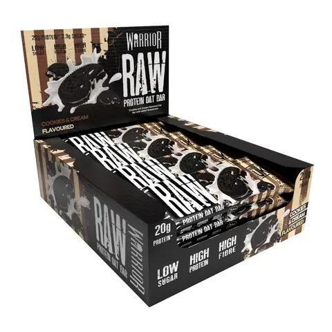 Warrior Raw Protein Bar Flapjack (20g) 12 x 75g Cookies & Cream