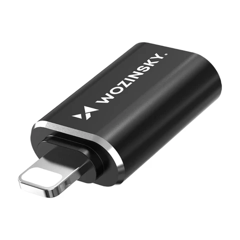 Wozinsky WALC-01 Lightning-zu-USB-C-Adapter - Schwarz
