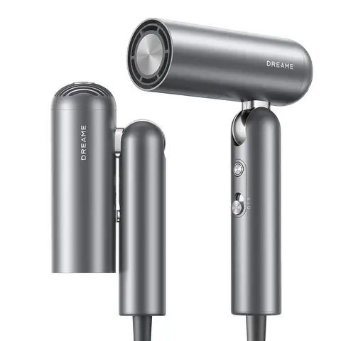Dreame Pocket Neo High-Speed Hair Dryer & Hair Styler, 110,00 RPM Motor, Foldable & Lightweight, Air Styler, Low Noise Hair Dryer, Perfect for Travel, Grey