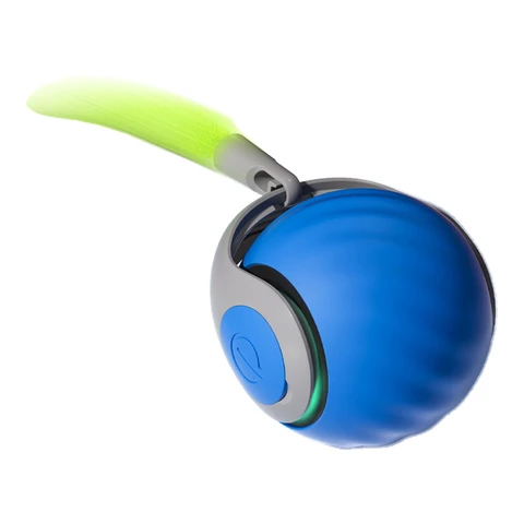 Petgravity Speedy Sprint Ball Jouet Interactif pour Chats Bleu