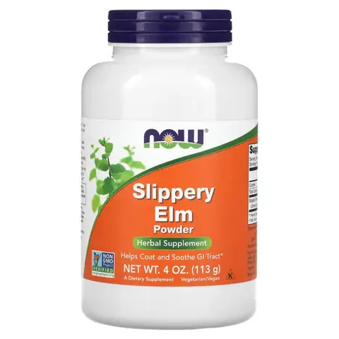 NOW Foods Slippery Elm Digestive Support Powder - 113g