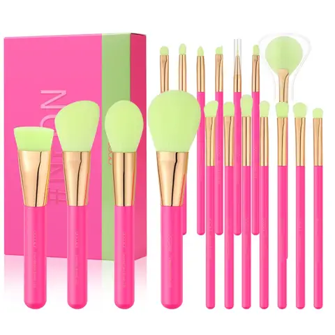 docolor Neon Pink 18pcs Makeup Brush se