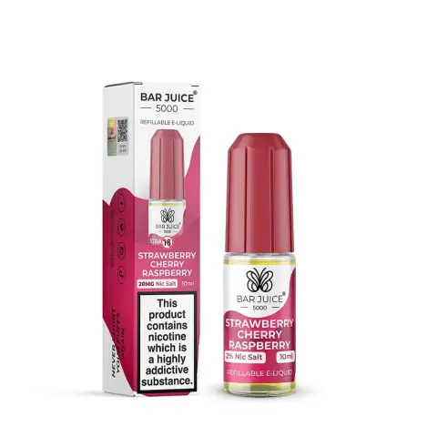 Bar Juice 5000 Nic Salt Strawberry Cherry Raspberry 10mg