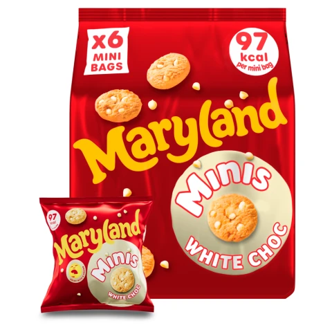 Maryland White Choc Minis 180G