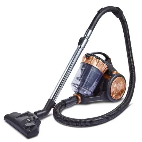 Tower T102000BLGPETS Multi-Cyclonic Bagless Cylinder Vacuum Cleaner with Pet Tool, HEPA filter, 2-in-1 Crevice Nozzle, 2L Capacity, 700W, Rose Blush Gold