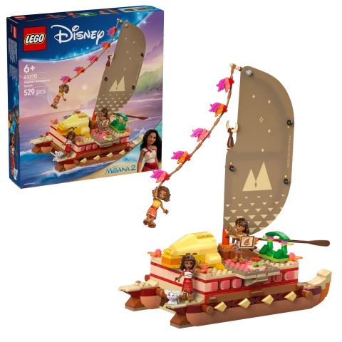 LEGO Disney Princess 43270 Moana Moana's Adventure Canoe Set