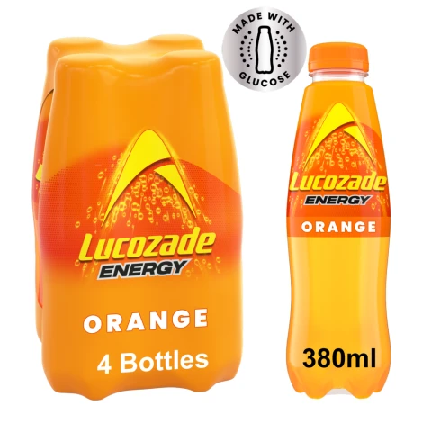 Lucozade Energy Orange 4 X 380ml