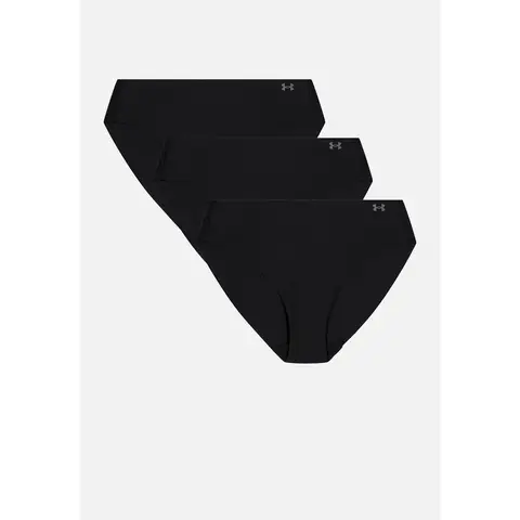 Under Armour No Show Bikini Solid 3 Pack - Black