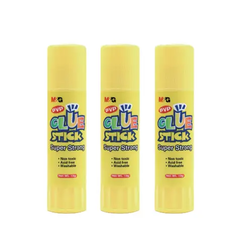 M&G Klebestifte, 3 Stück 15 g Starker Klebestift, Papierkleber für Schule, Büro und Bastelarbeiten