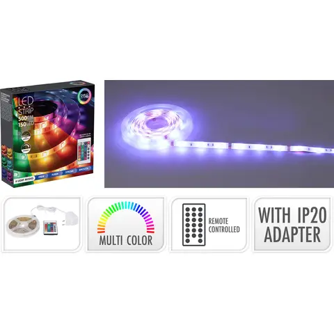 LEDSTRIP 5MTR 30LED RGB MULTI